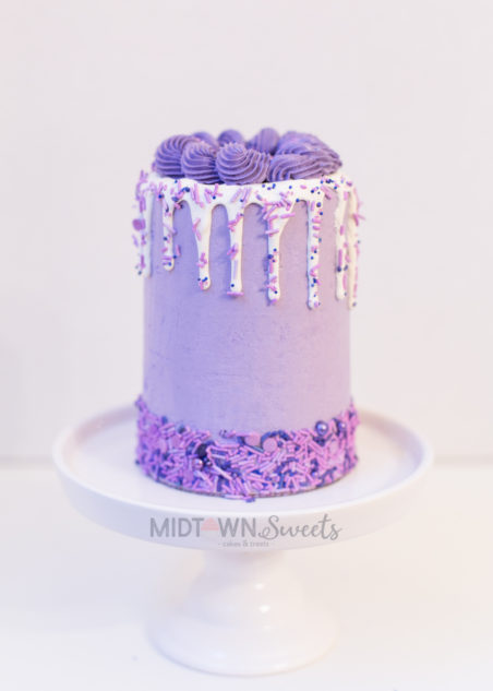 Purple Drip Cake